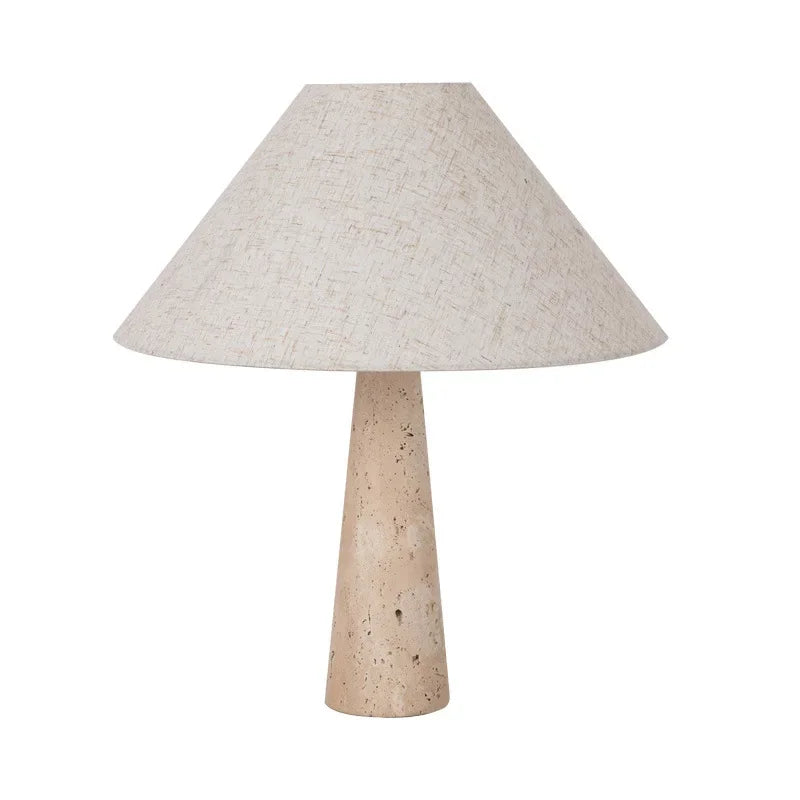 Travertin - Tischlampe