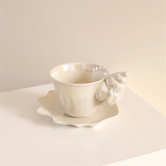 Shell - Keramik Kaffeebecher