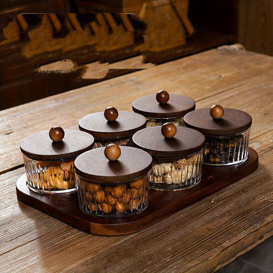 Holz & Glas  - Schalen Set