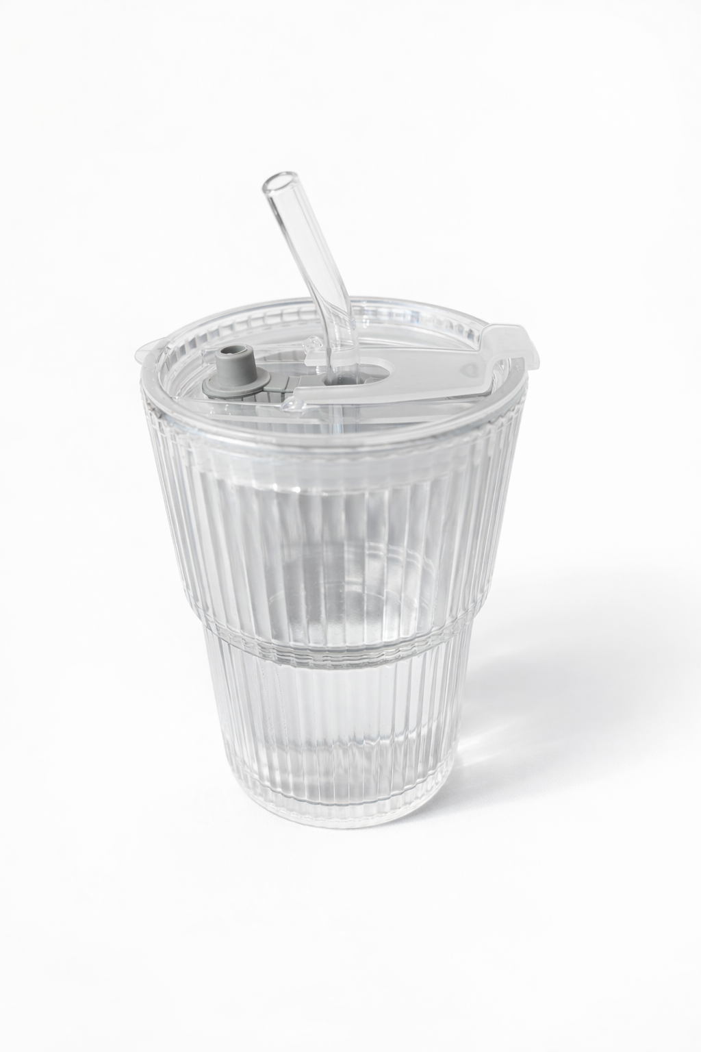 Tumbler - Glas mit Strohhalm