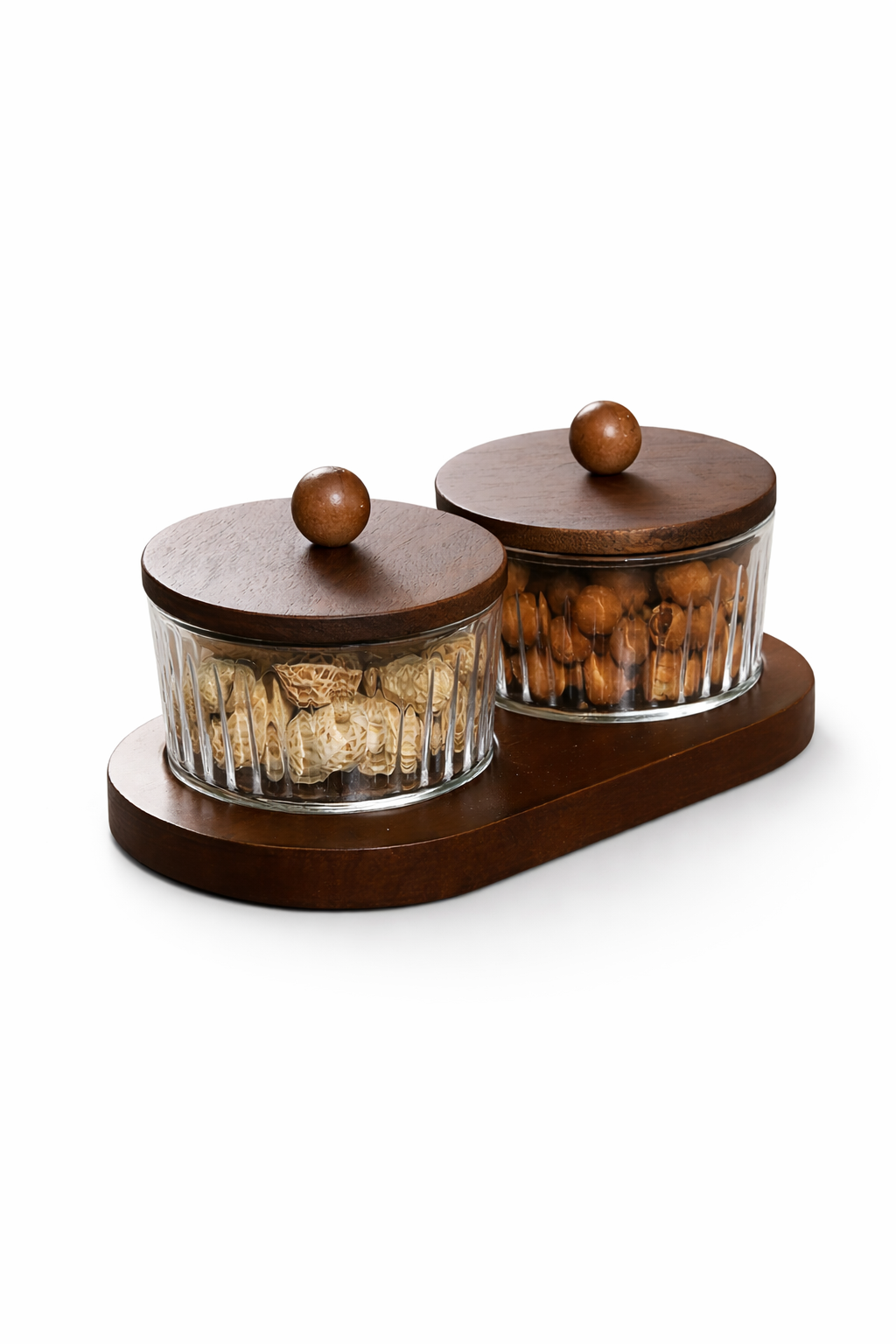 Holz & Glas  - Schalen Set