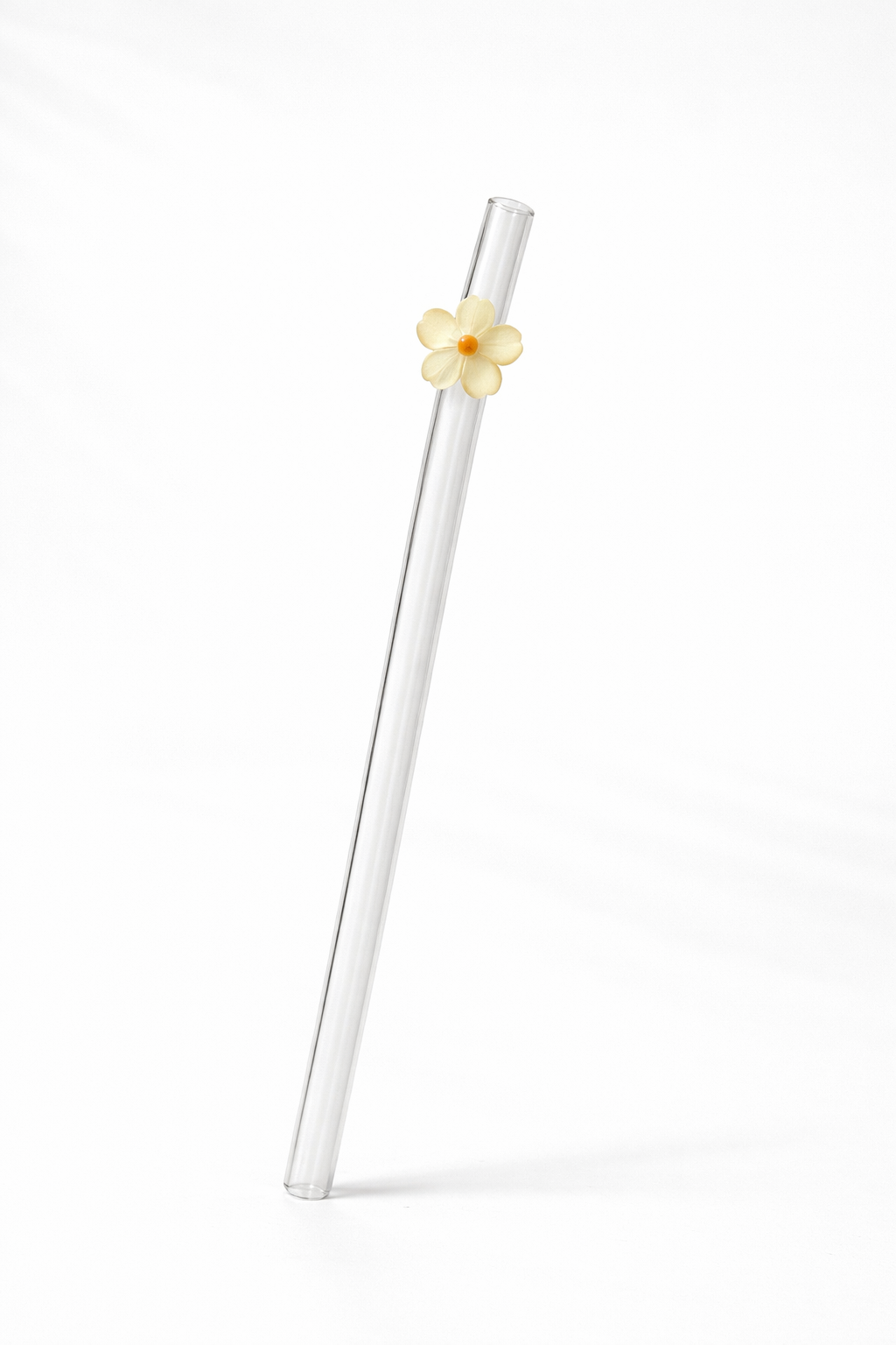 Bloom - Glas Trinkhalm Set