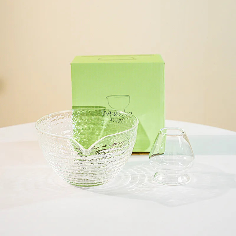 Matcha Set aus Glas