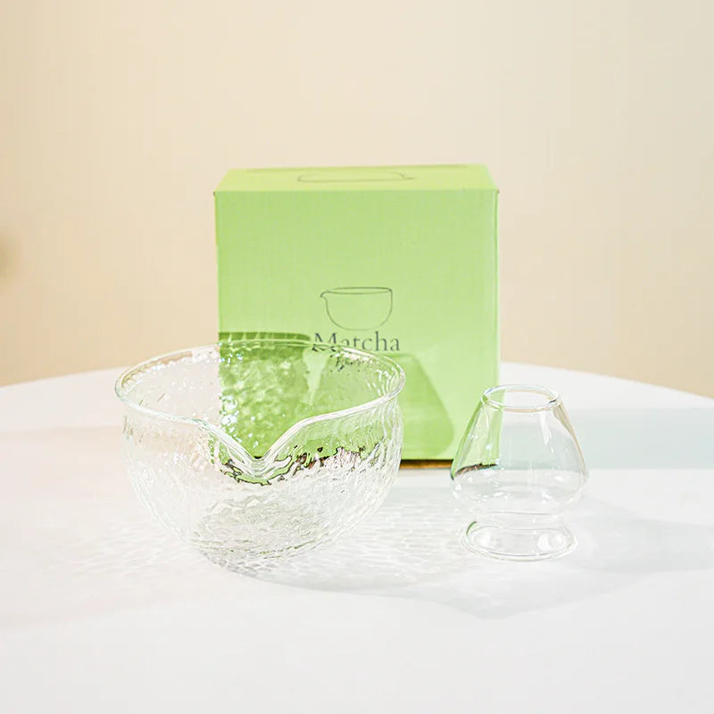 Matcha Set aus Glas