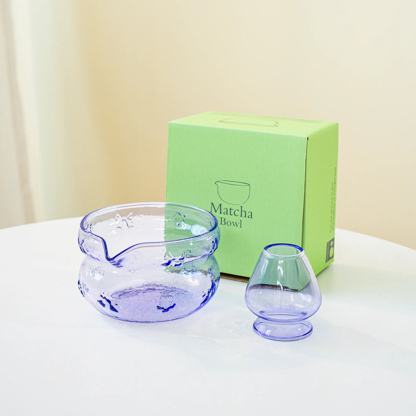 Matcha Set aus Glas