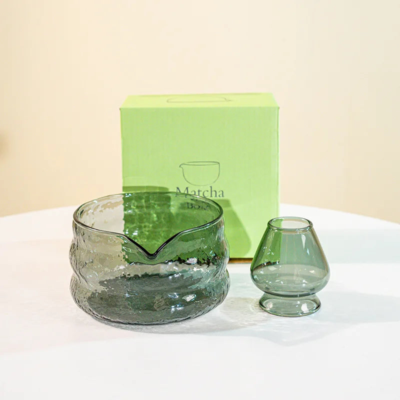 Matcha Set aus Glas