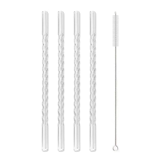 Prism - Glas Trinkhalm Set