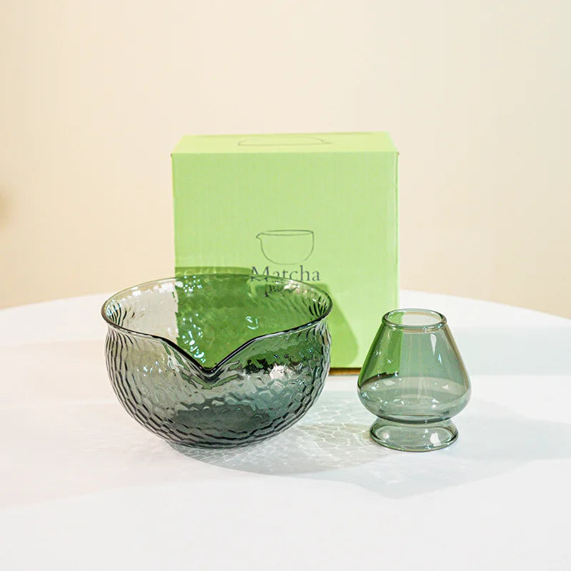 Matcha Set aus Glas