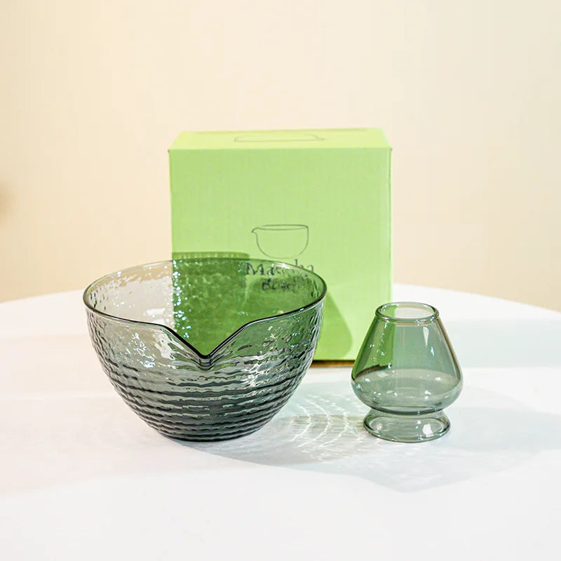 Matcha Set aus Glas