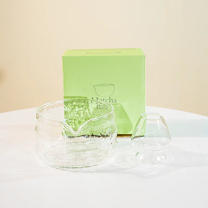 Matcha Set aus Glas
